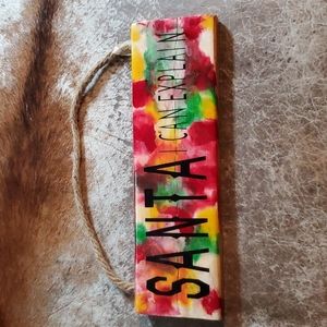 Santa I Can Explain Wood Sign with Epoxy